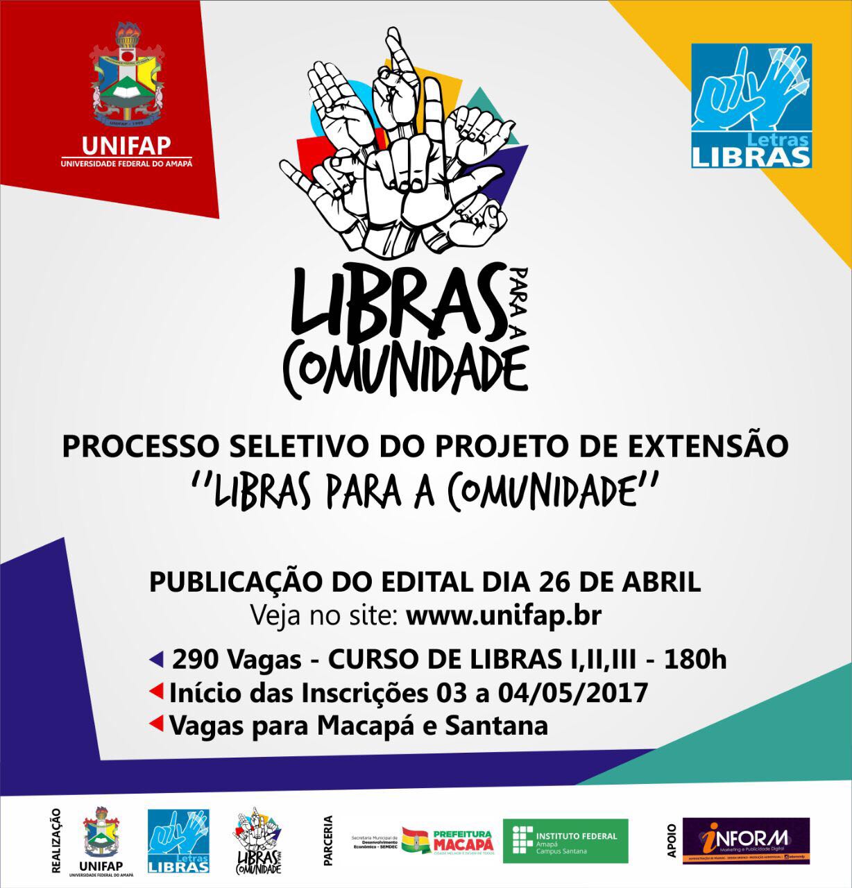 Universidade Federal do Amapá (Unifap) abre processo seletivo para Tradutor  de Libras - Portal Concursos