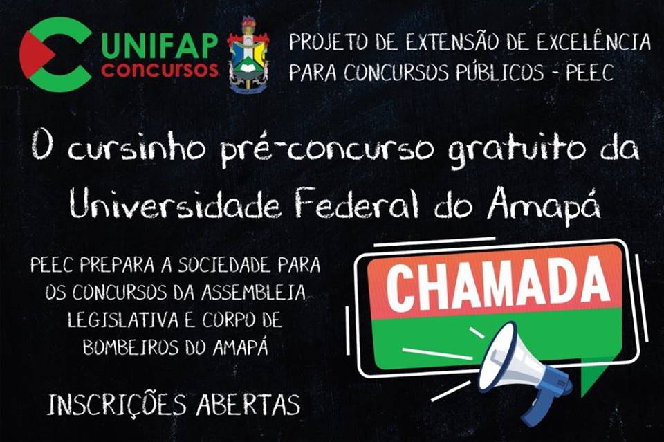 Inscrições abertas para cursos de Extensão - UNIFAP